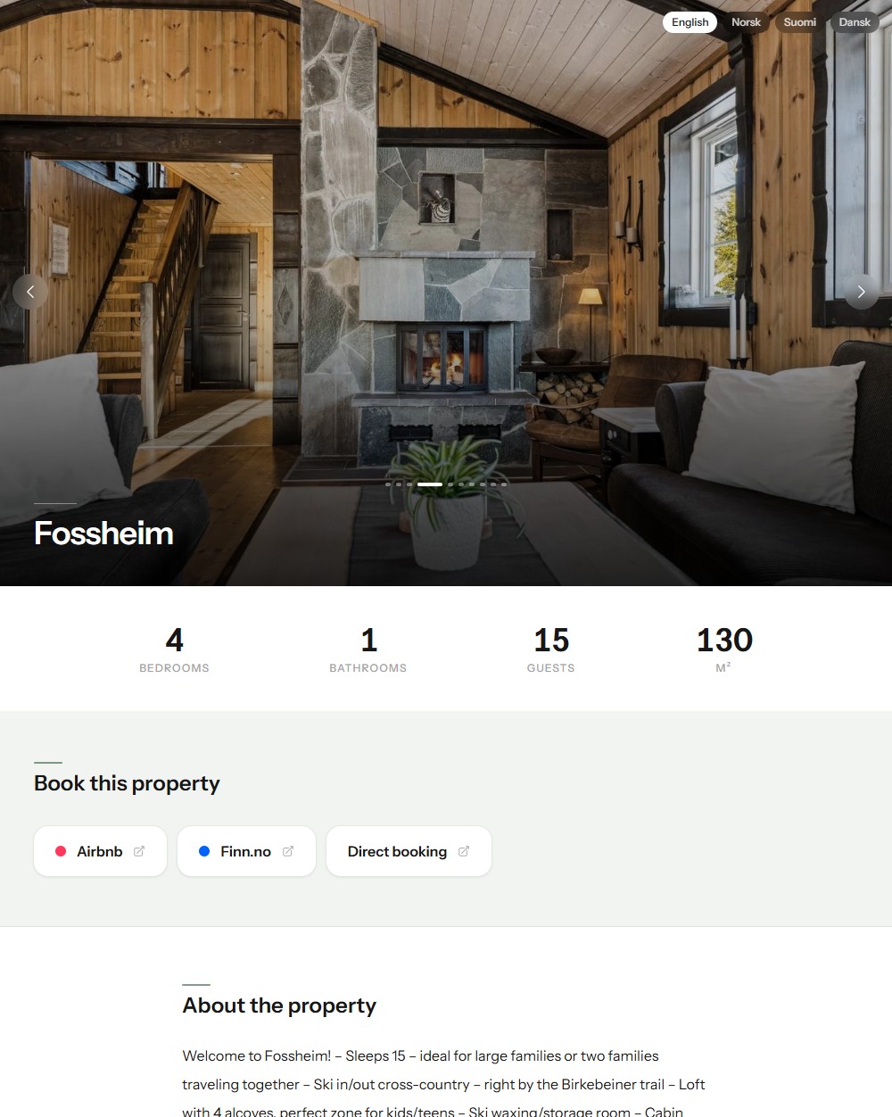A beautiful public page for your property